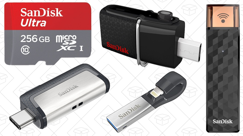 Illustration for article titled Today’s best deals: Flash storage, Arms, and more
